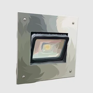 Wall light isolated realistic hand drawn illustrations and vectors white back Stock Illustration