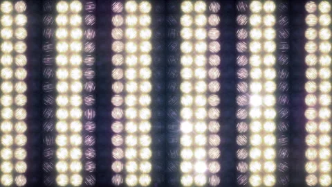 Wall of light with running horizontal stripes, loop Stock Footage 303125096
