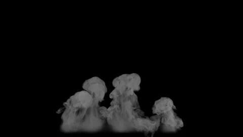 Wall of Lightgrey Smoke is going up at 50fps Stock Footage 127223447