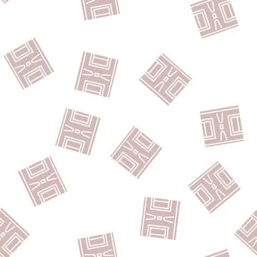 Wall lighting glyph seamless pattern Stock Illustration