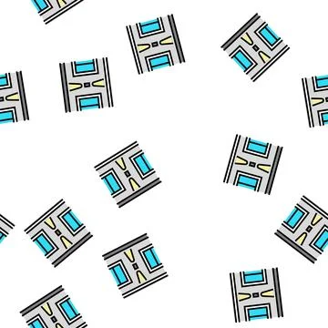 Wall lighting vector seamless pattern Stock Illustration
