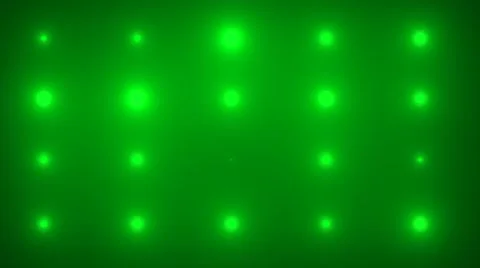 Wall of Lights Green Stock Footage 53681538