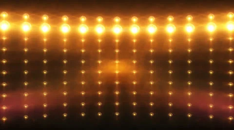Wall of lights orange HD (loops).mp4 Stock Footage 24715493