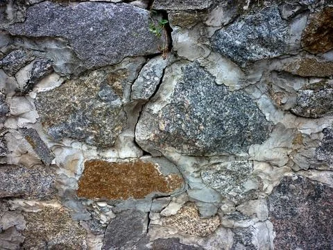 Wall lined stone, texture, background Foto stock