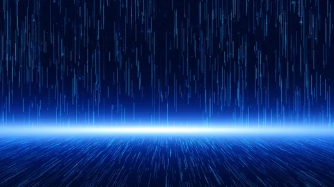 Wall of lines structure geometric shapes and particles. Creative design eleme Stock Footage 118427405