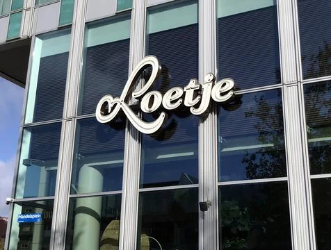 Wall logo of Dutch restaurant Loetje Stock Photos