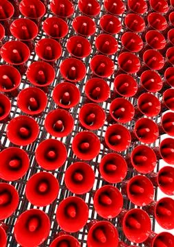 Wall of loud Stock-Illustration