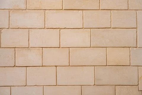 Wall made of big blocks of bricks Stock Photos
