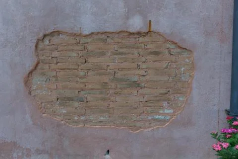 Wall made of brick. Stock Photos