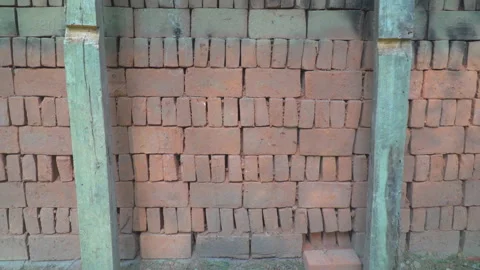 Wall made of bricks Stock Footage 145715029