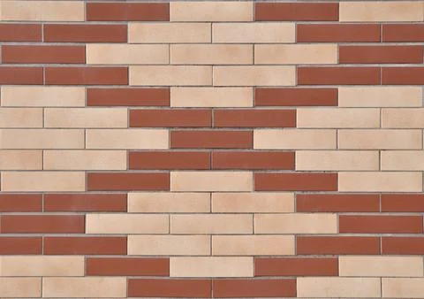 Wall made of bricks forming losangle shapes Foto stock