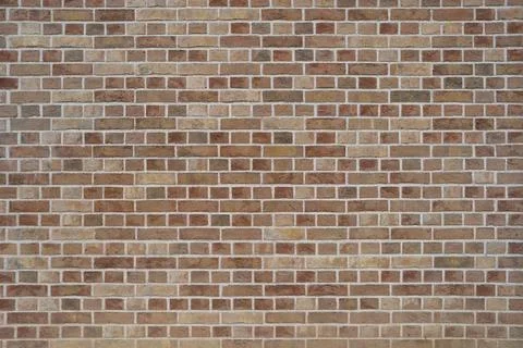 Wall made of brown clinker bricks Stock Photos