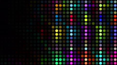 Wall made of colorfull bulbs Stock Footage 50216694