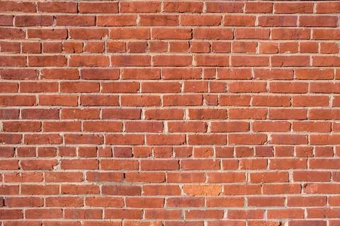 Wall made of old red bricks Foto stock