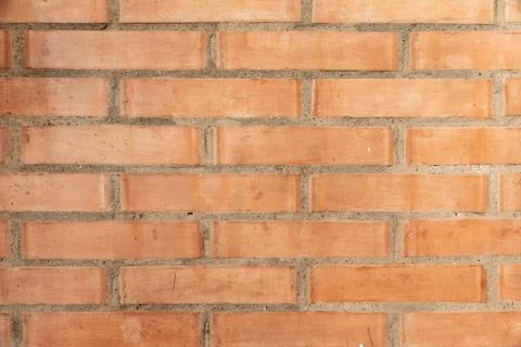 Wall made of red bricks Stock Photos