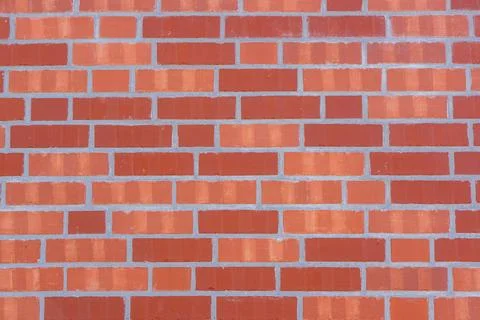 Wall made of red bricks Foto stock