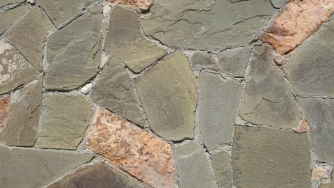 The wall is made of stone. The wall is made of ancient stone. 스톡 동영상 157357939