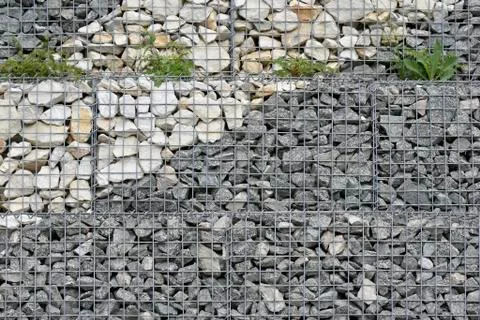 The wall made of stones Stock Photos