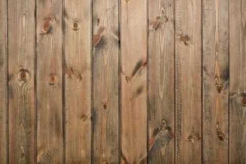 A wall made of textured pine boards, painted with light impregnation, with be 写真素材
