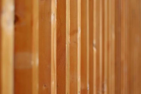 Wall made of wooden posts Stock Photos