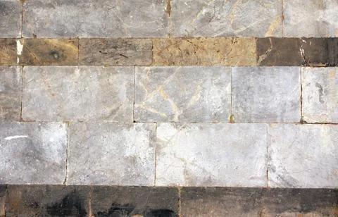 Wall of marble blocks Stock Illustration