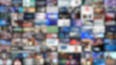 WALL MEDIA BLURRED Stock Footage 98973582