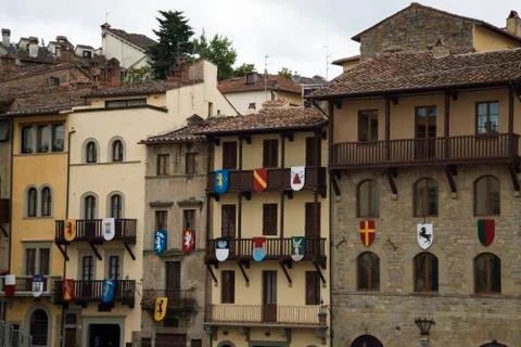 Wall of medieval building Stock Photos