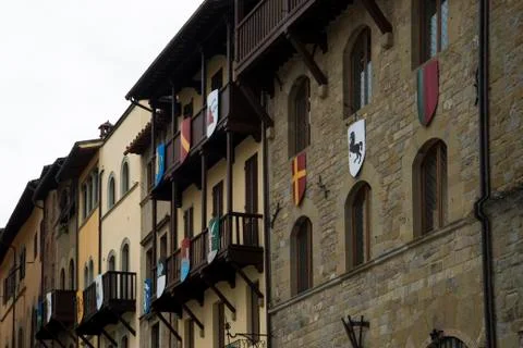 Wall of medieval building Stock Photos