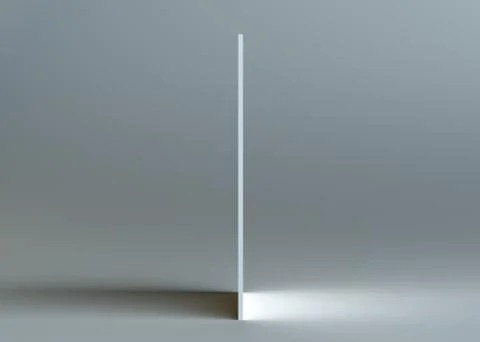 Wall is in middle of the gray room Illustrazione stock