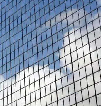 The wall of modern building Stock Photos