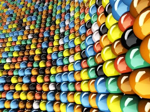 Wall of mosaic Stock Photos