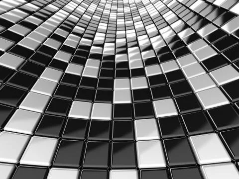 Wall of mosaic Stock Photos