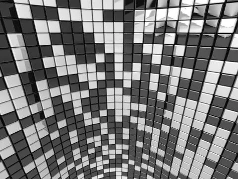 Wall of mosaic Stock Photos