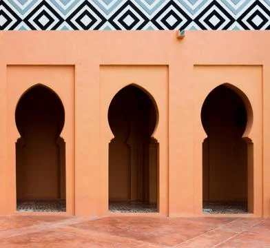 Wall of mosque Stock Photos