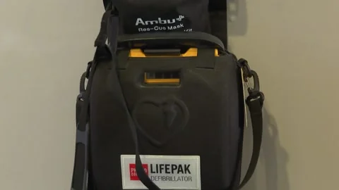 Wall Mounted AED Defibrillator 動画素材 230651209
