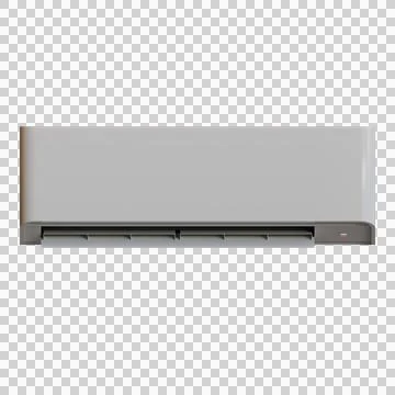 Wall Mounted Air Conditioner 3D Illustration Stock Illustration