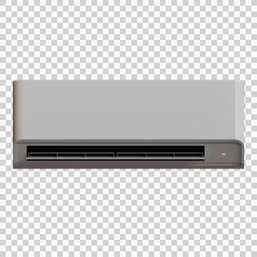 Wall Mounted Air Conditioner 3D Illustration Illustrazione stock