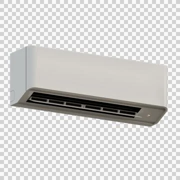 Wall Mounted Air Conditioner 3D Illustration Illustrazione stock