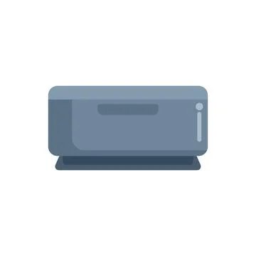Wall mounted air conditioner cooling a room with modern design Ilustración de archivo