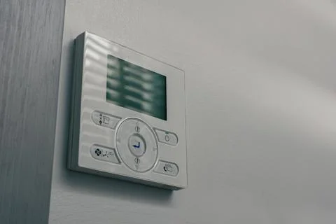 Wall-mounted air-conditioning remote controller Foto stock