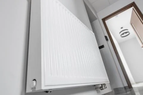 Wall Mounted Central Heating Radiator Foto stock
