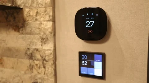 Wall mounted device 2 Stock-Footage 308103117