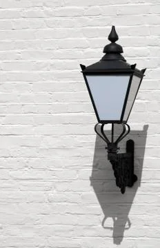 Wall mounted lantern Stock Photos