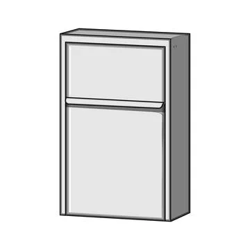 Wall mounted mailbox for modern home Ilustración de archivo