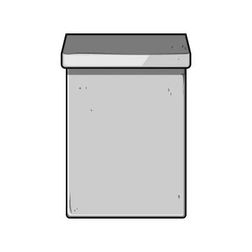 Wall mounted mailbox receiving letters communication mail Illustration