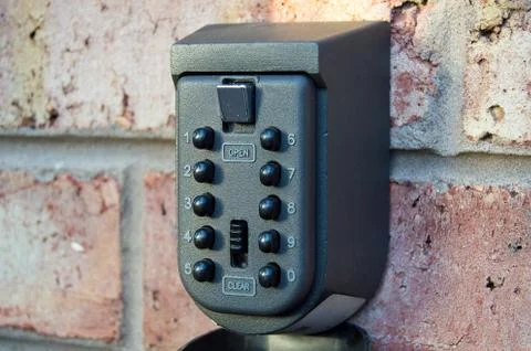 Wall Mounted Outside Key Safe Stock Photos