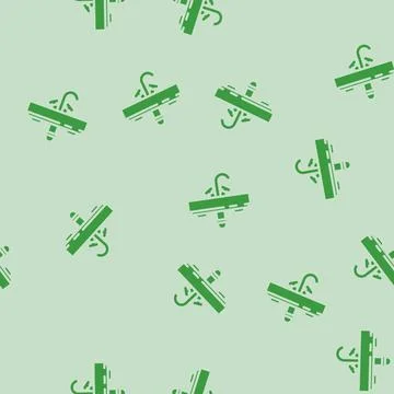 Wall mounted sink glyph vector seamless pattern Illustrazione stock