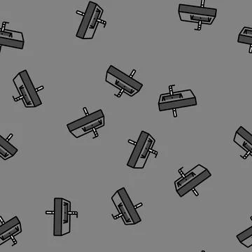 Wall mounted sink vector seamless pattern Illustrazione stock