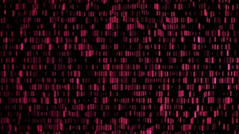 Wall of moving lights abstract motion background loop pink Video stock 89704438