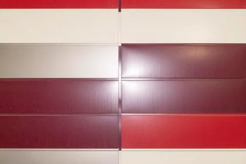 Wall of multicolored tin as a background Stock-Fotos